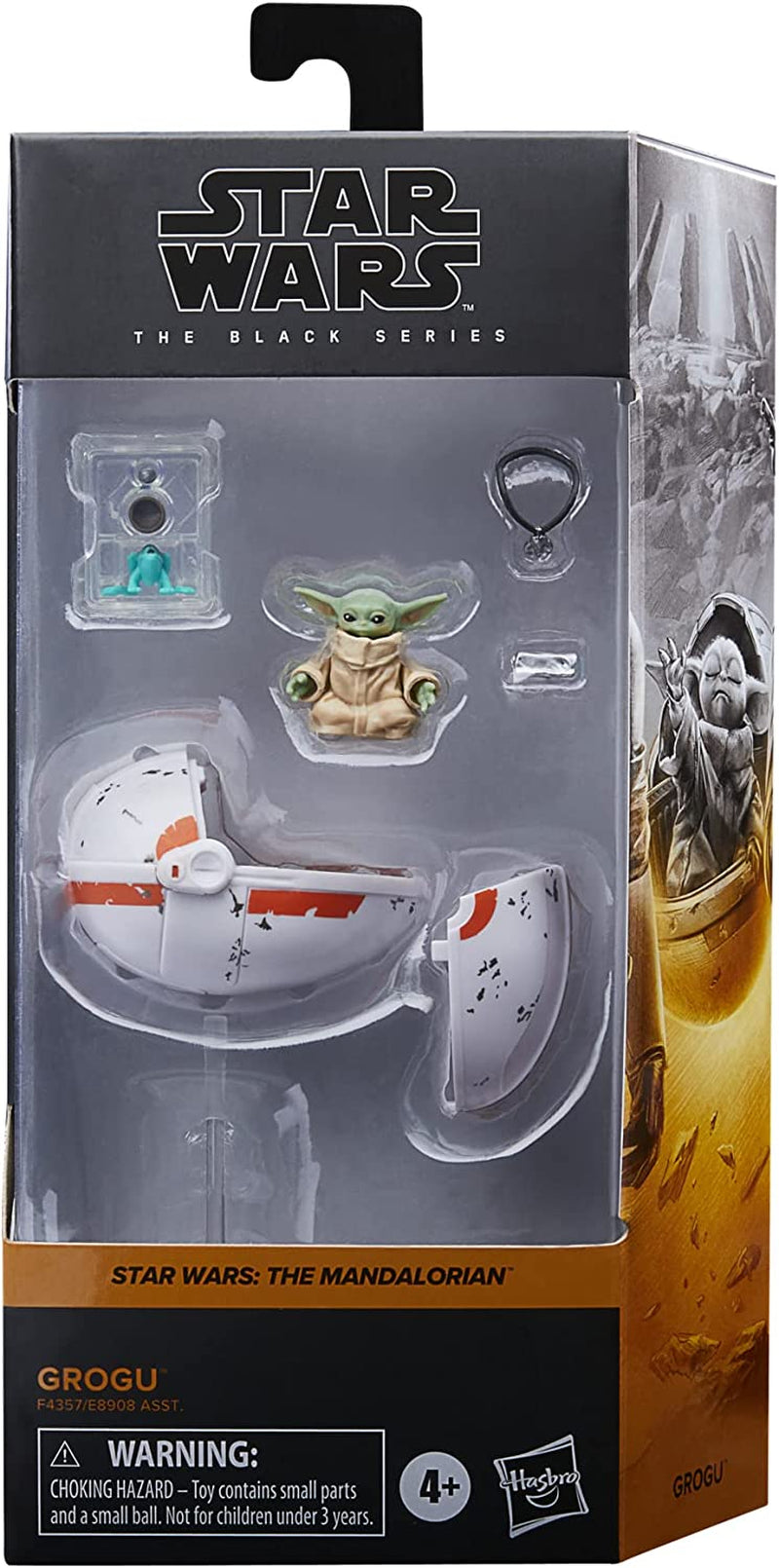 Star Wars Hasbro Black Series Grogu, The Mandalorian Zu-figuur, Geschikt voor verzamelbare actiefiguren van 15 cm, Voor kinderen vanaf 4 jaar, Multi, F4357 Actiefiguren Naty Shop