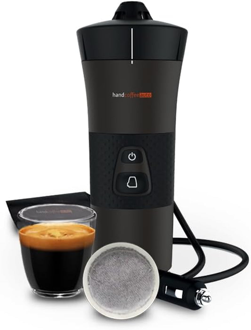 Handpresso - Handkoffie Auto 21000 | 12V auto-espressomachine - 12 volt espressomachine voor auto's | Senseo Pad espressomachine voor auto's - 12V reis-espressomachine | 12 Volt espressomachine voor campers