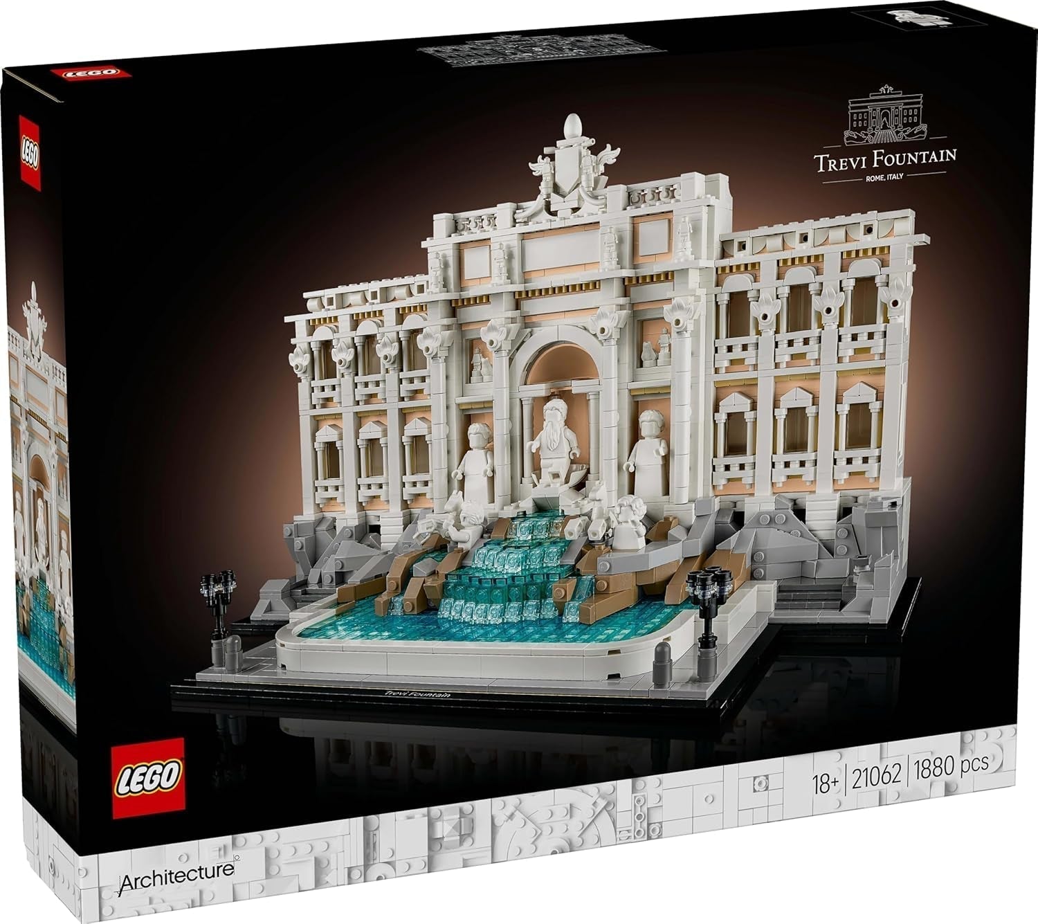 LEGO Architecture Trevifontein - Model van een monument in Rome met minifiguren sculpturen - verzamelstuk voor kantoor en woonkamer - cadeau voor volwassenen en architectuurliefhebbers 21062 Bouwsets Besuche den LEGO-Store