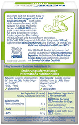 BEBACARE FIBRE glutenvrij voedingssupplement voor een zachte spijsvertering, voedingssupplement voor baby's vanaf de geboorte en kleine kinderen, 1x (20 x 2,2 g)