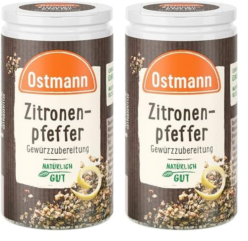 Ostmann Gewürze - Zitronenpfeffer Gewürzzubereitung | Voor saladedressings, sauzen en visgerechten 40 g in Der Streudose
