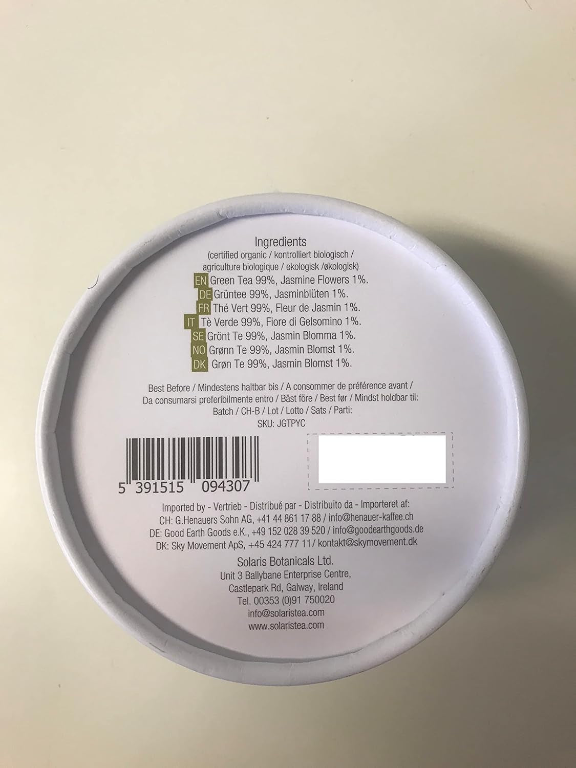 Biologische jasmijn groene thee 15 zijden theezakjes 1 pakje (1 x 30 g)