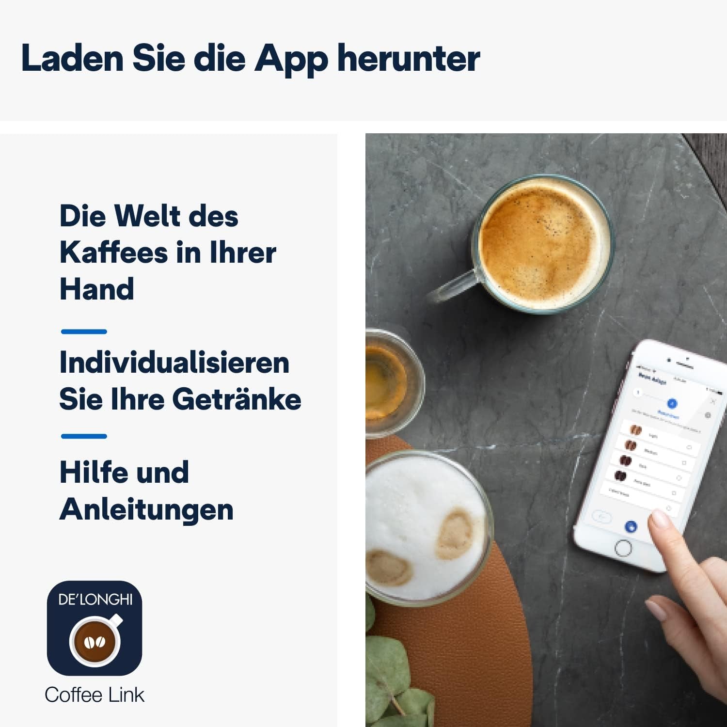 De'Longhi Dinamica Plus ECAM 370.70.B Volautomatische espressomachine met LatteCrema-melk-, cappuccino- en espressosysteem, 3,5 inch TFT-kleurentouchscreen en app-bediening, koffiefunctie, zwart