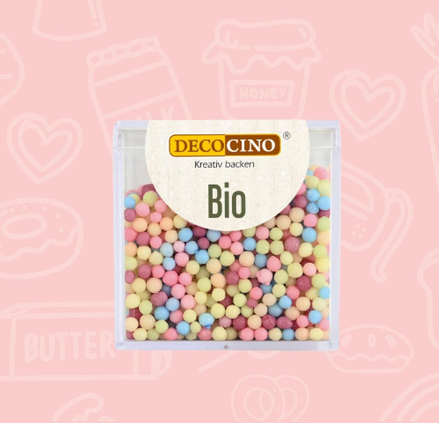 DECOCINO Biologische Strooiparels - 60 gram - Biologische dextrose hagelslag Hagelslag Naty Shop