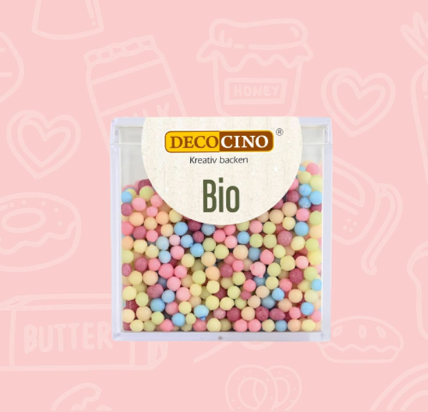 DECOCINO Biologische Strooiparels - 60 gram - Biologische dextrose hagelslag Hagelslag Naty Shop