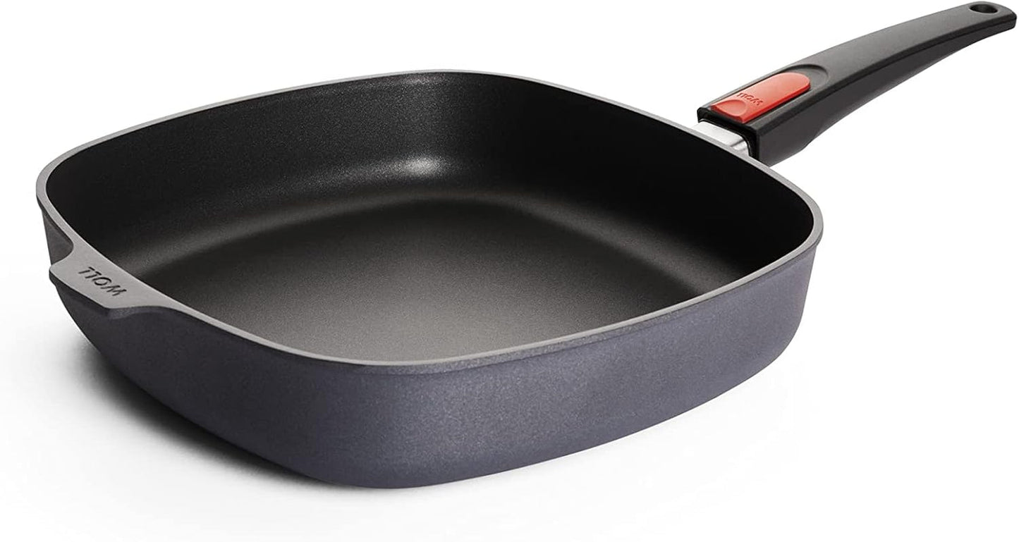 Woll Diamond Lite Vierkante Pan, 6 Cm hoogte - zonder inductie Potten en pannen Naty Shop 28X28 Cm