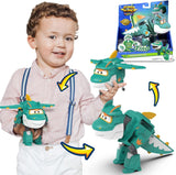 Super Wings 5" Transforming Characters 2-pack Transforming Supercharged Jett + Tino Transformer speelgoed voor jongens en meisjes vanaf 3 jaar Rode actiefiguren Naty Shop Tino