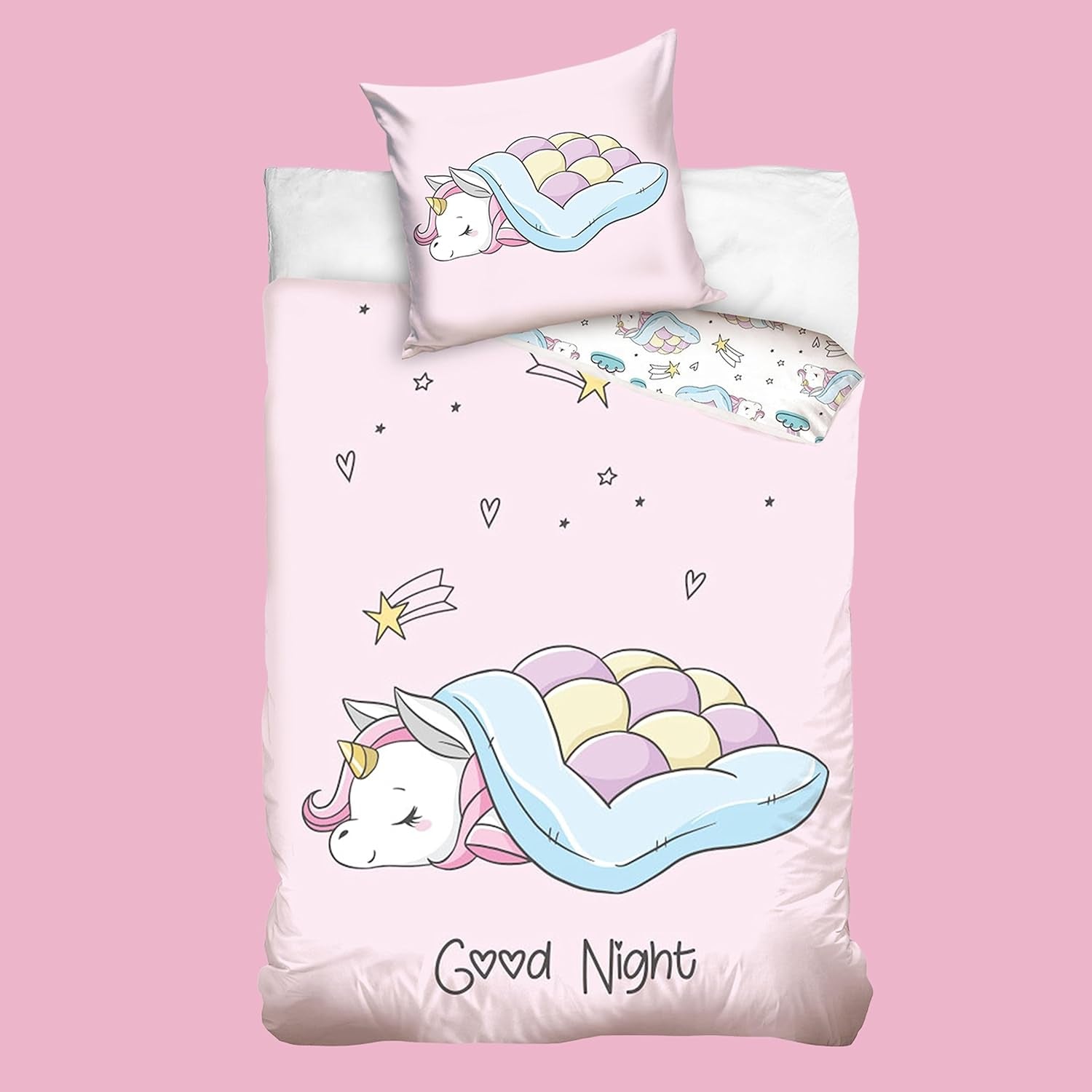 Beddengoed, Eenhoorn, Termana, voor tieners Beddengoed - kinderen Naty Shop