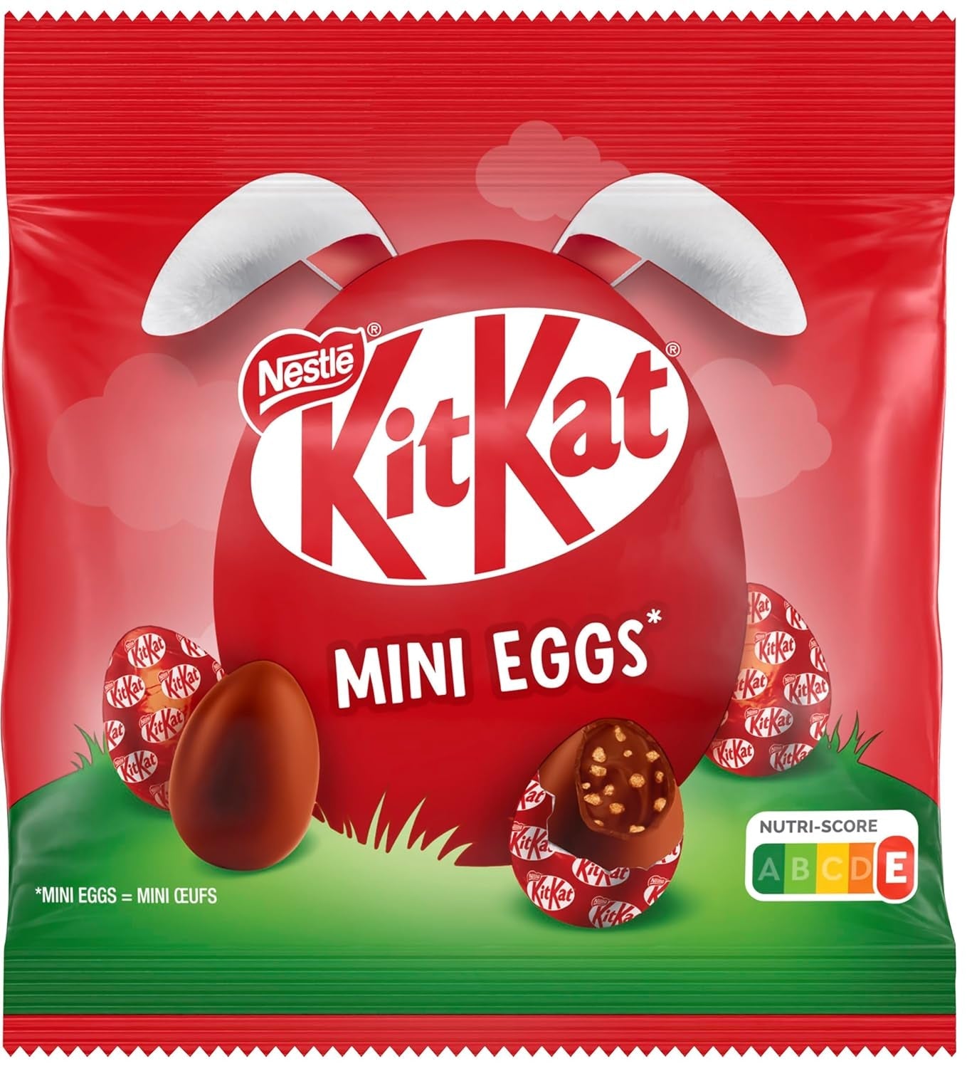 NESTLÉ Mini-eieren, kleine melkchocolade-eieren met romige vulling en knapperige stukjes, 1 pakje (1 x 89 g)