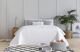 Todocama Fine Boutique Sprei met Ruitpatroon Lente Zomer Herfst Winter 100% Extra Zacht Microvezel Multifunctionele Sprei 105-200 X 260cm Beige Bedden en Dekens Besuche den Todocama-Store Wit Cama 80/90 - 180X260Cm