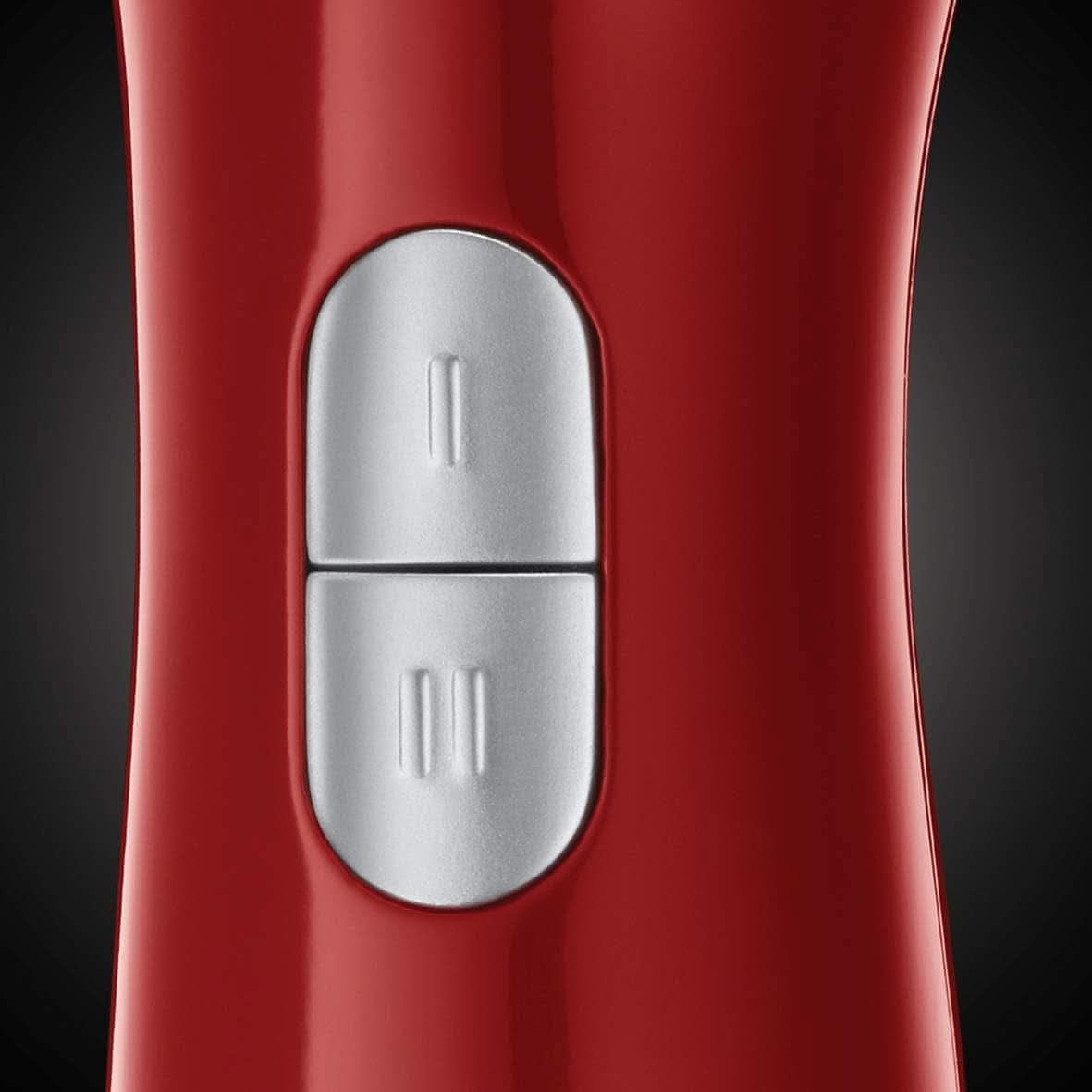Russell Hobbs Stabmixer [3-in-1: Pürierstab/Zerkleinerer, Mixer- & Schneebesenaufsatz] Desire Rot (Bpa-vrij & Spülmaschinenfestes Zubehör, Für Smoothie, Suppen Saucen, Joghurt Babynahrung) 24700-56 Keuken Naty Shop