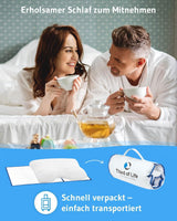 Kussen voor zijslaap GIANFAR | Orthopedisch neksteunkussen | Ultravers traagschuim tegen keelpijn en migraine | Thermoregulerende hoes | Kussen voor zijslapen met cervicale wervelkolom 55X40X12/10 cm Cervicale orthopedische kussens Naty Shop