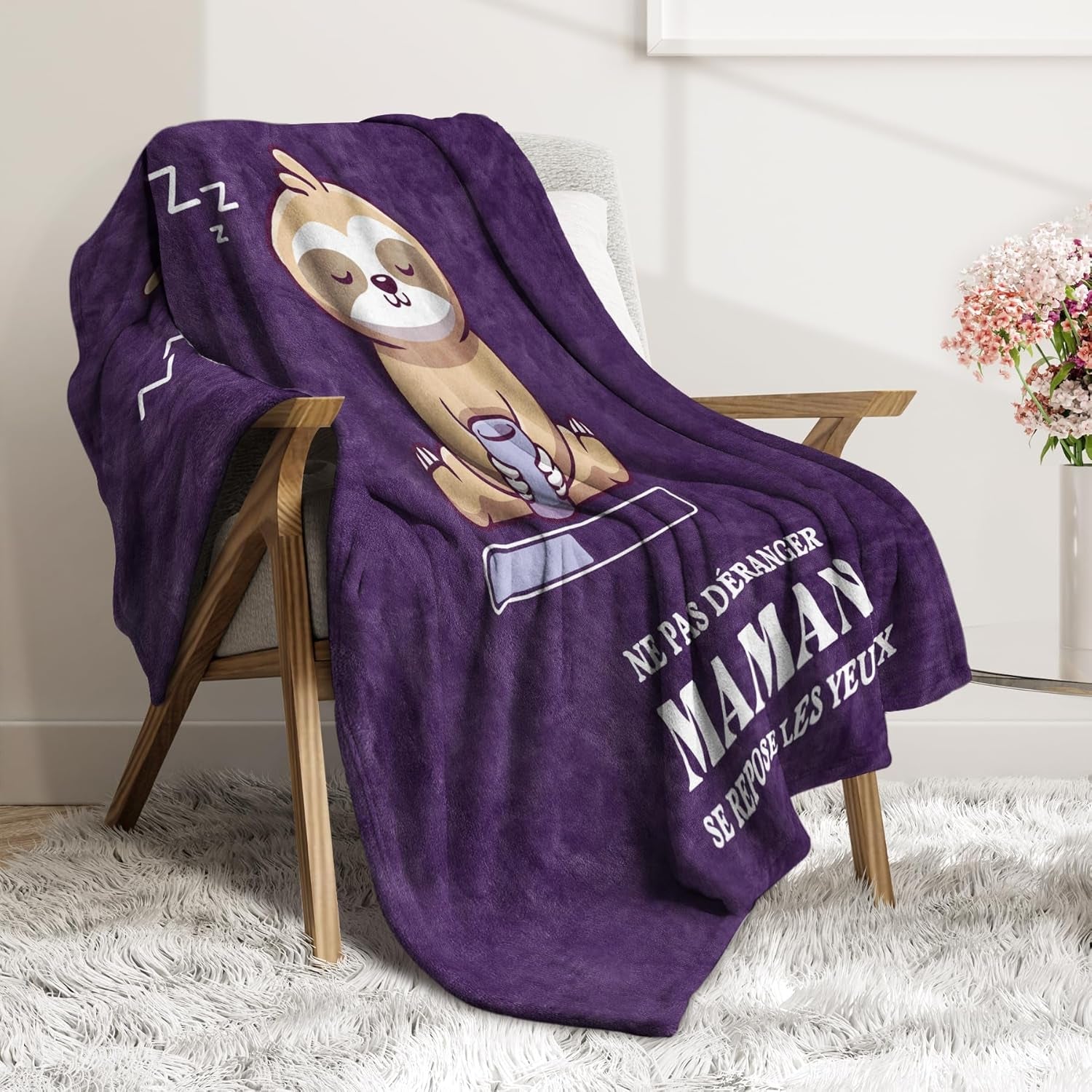 Niyewsor Verjaardagscadeau, Voor moeder, Fleece deken, Cadeau voor moeder, Moederdag en Kerstcadeau idee voor moeder Niyewsor Bedden en Dekens