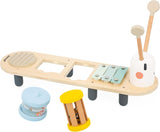 Janod - Sweet Cocoon muzikale nummers - 5 muzikale activiteiten voor kinderen - Vroege muzikale educatie - FSC houten speelgoed - Vanaf 12 maanden, J04058 Baby Toys Naty Shop