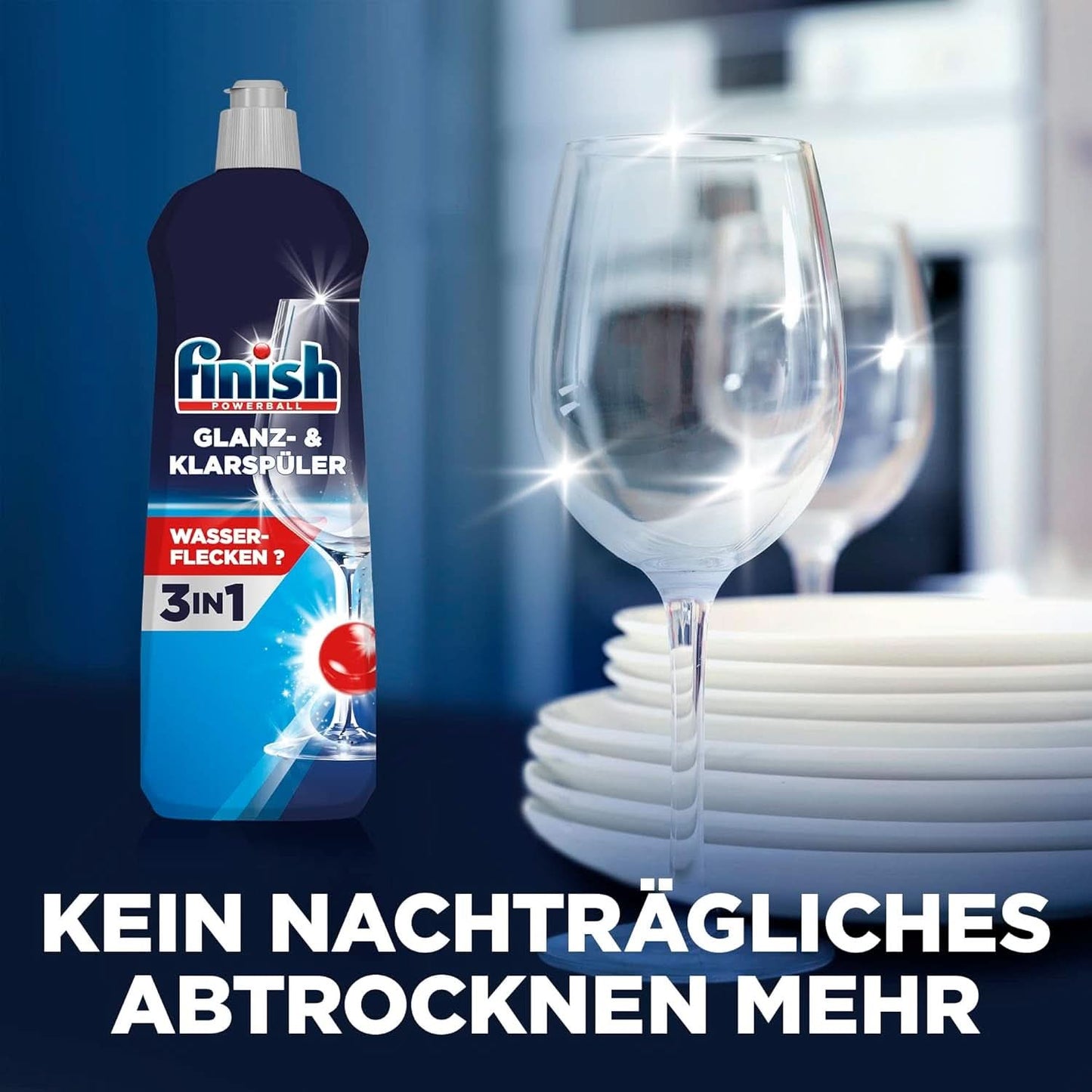 Finish Glans- en Glansspoelmiddel - Voor een glanzende en droge vaat zonder watervlekken - Megapack 800 ml (3-pack) Naty Shop