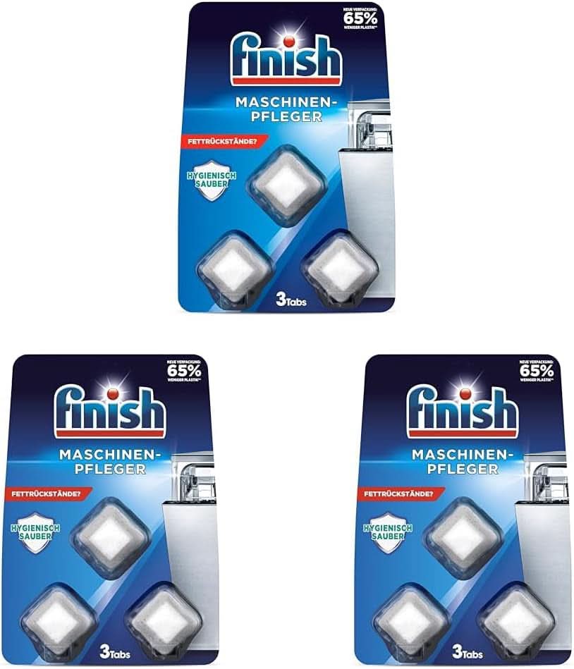 Finish Machine Cleaner Tabs - Vaatwastabletten tegen vuil en vet in de vaatwasser 3 Tabs Naty Shop 3 Sets van 3 Tabs