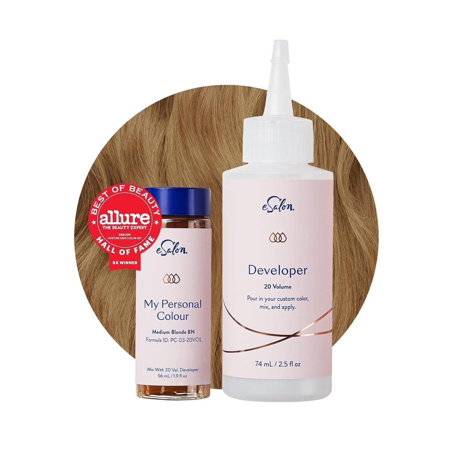 Permanente haarkleurset 100% grijsdekking Thuiskleuring 0% ammoniak Haarverf Multidimensionale haarverf Professionele haarverf Naty Shop Haarverf Middenblond 8N