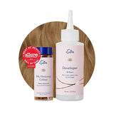Permanente haarkleurset 100% grijsdekking Thuiskleuring 0% ammoniak Haarverf Multidimensionale haarverf Professionele haarverf Naty Shop Haarverf Middenblond 8N