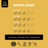 KING'S COFFEE - SPECIAL ROAST - 1 kg Barista Premium Espressobonen - Koffie met lage zuurgraad - Branden in kleine batches in Italië - De beste Arabica-Robusta-mix voor volautomatische machines en portafiltermachines