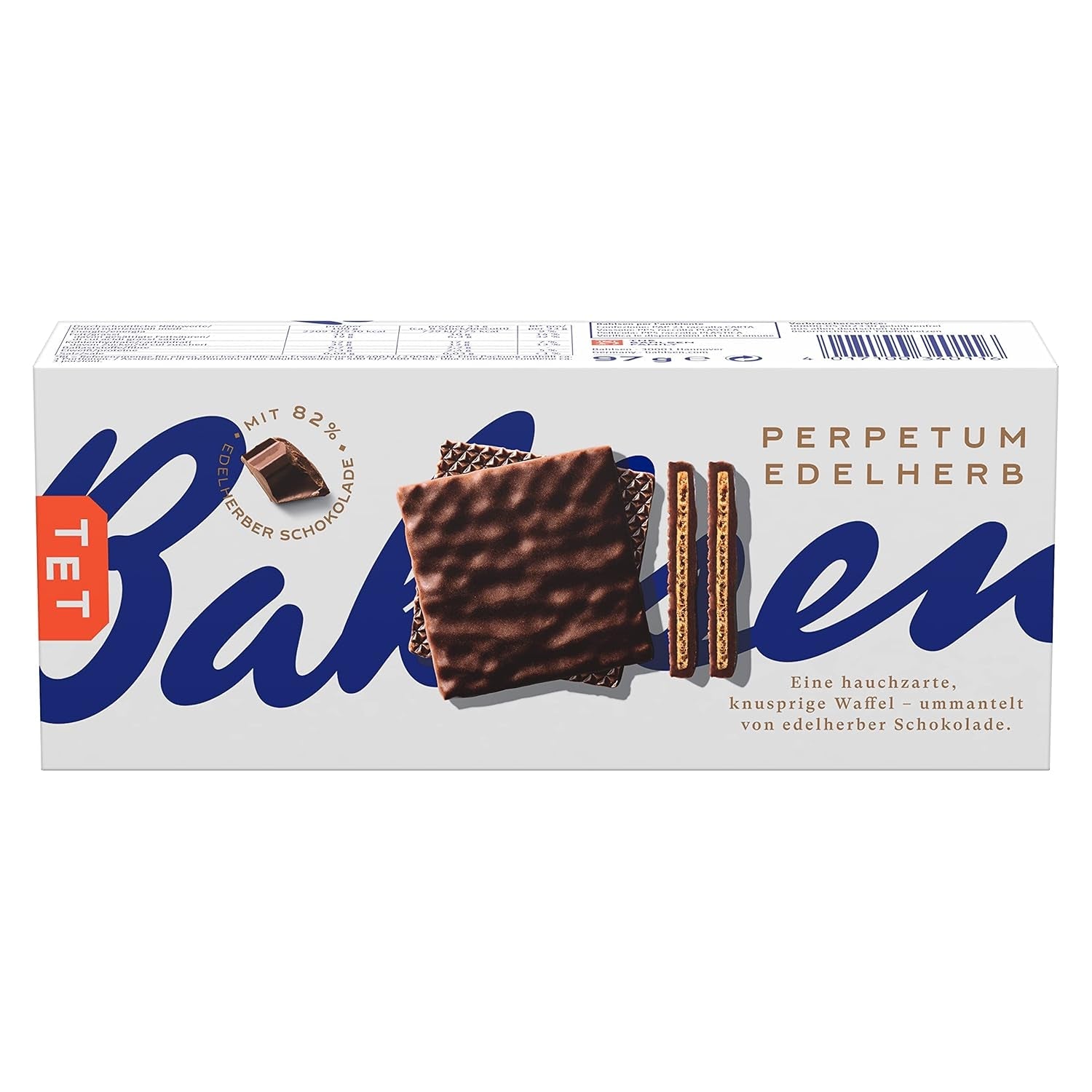Bahlsen Perpetuum Edelherb - Edelherb chocoladewafel (1 x 97 g) (pak van 4)