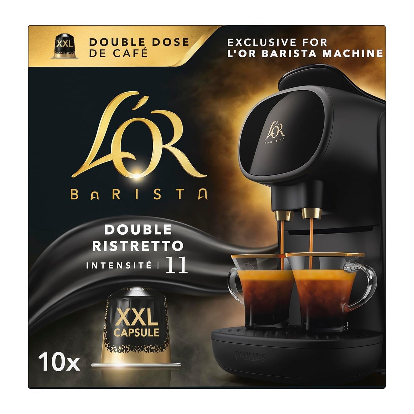 L'OR Barista Kaffeekapseln Ristretto, exclusief voor L'OR Barista Maschinen, 5er Pack, 5 x 10 Kapseln