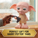 Spin Master 6067280 Wizarding World Harry Potter magische interactieve Dobby Elf sokpop, 30+ geluiden en zinnen, 21,6 cm, kinderspeelgoed, zwart