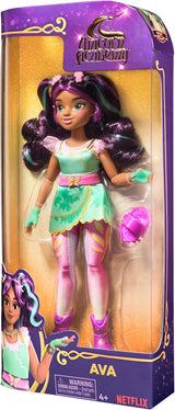 Unicorn Academy Ankleidepuppe Ava - die Original puppe uit de Netflix-serie, 24 cm groot en met 7 accessoires voor fantasievolle rollenspellen, voor kinderen vanaf 4 jaar