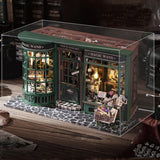 Magic Shop Poppenhuis met stofkap DIY Miniatuur Poppenhuis Meubilair Kit Schaal 1:24 Creatief cadeau voor kinderen Tieners Verjaardagscadeau