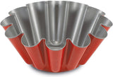 52022HGNA Rossana 2.0, puddingvorm 22 cm, staal met antiaanbaklaag, kleur rood/grijs, RVS Bakvormen en bakplaten Naty Shop
