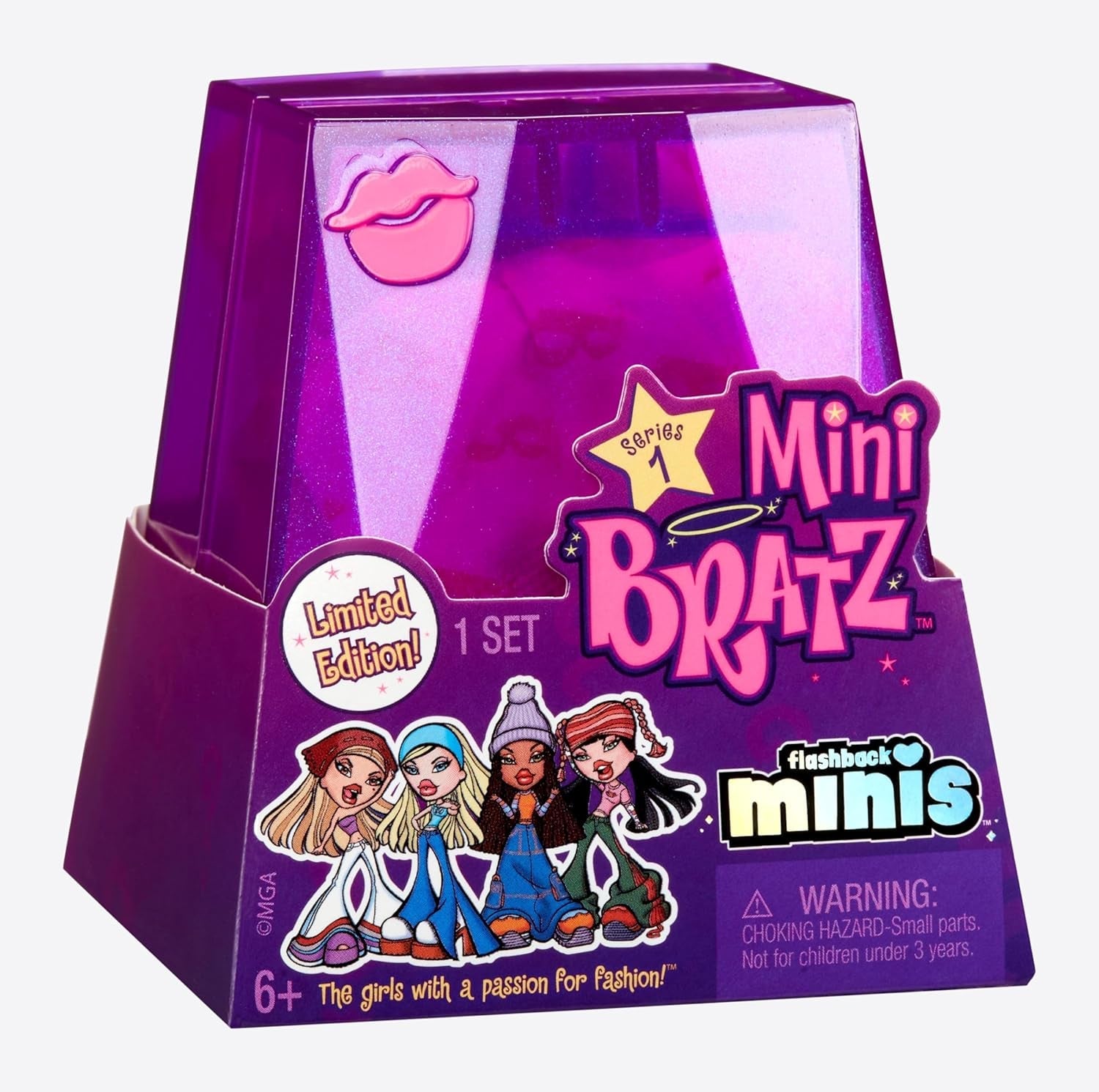 Bratz Miniverse MGA's Y2K Nostalgia Flashback Minis Limited Edition poppen - SURPRISE PACK - 2 Bratz Mini-poppen en vitrine - Geweldig cadeau voor kinderen en verzamelaars 6+