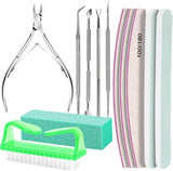 FANDAMEI manicureset, buffer voor gelnägel, nagelfeile 100/180, nagelfeilen voor gelnägel, nagelhautschieber, buffer voor gelnägel, feilen voor gelnägel, nagelzange, nagelfeilen set, manicure- en pedicureset