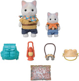Sylvanian Families - 5763 Adventure Explorer-set met twee figuren, vader en baby Milk Kitten, dierenfiguur, gedetailleerd speelgoed voor kinderen vanaf 3 jaar