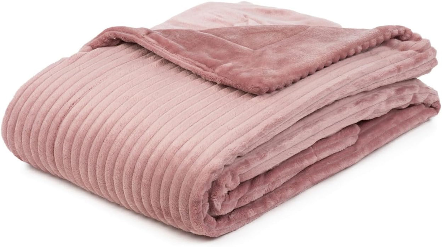 Gözze - Comfortabele en zachte deken in corduroy-look, 1620G/stuk, 150 X 200 Cm - kaneel Bedden en dekens Besuche den Gözze-Store Donkerroze