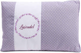 Gözze - Scented Herb Pillow, 200G Herbal Blend Filling, 100% Cotton Cover, 30 X 20 Cm - Plaid Green Naty Shop Standard Pillows Purple Dots