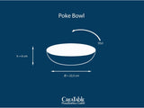 Creatable, 21683, Serie Nature Collection Water, 4-delige set voor 4 personen, Poke Bowl uit Steinzeug, spülmaschinen- en microwellengeeignet, Qualitätsproductie