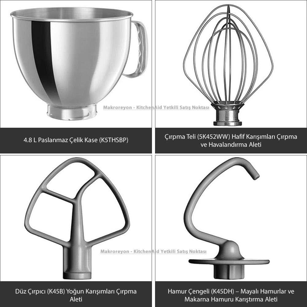 KitchenAid Artisan 5KSM125EER kommixer, 300W, 4,8L Naty Shop