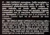 Caffè Corsini - Classico Italiano, Miscela Di Caffè in Nespresso-compatibele capsules, Gusto Forte E Deciso - Confezione Da 100 capsules