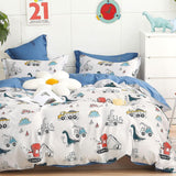 Beddengoed voor kinderen, unisex, dinosaurussen, katoen Beddengoed - kinderen Naty Shop Model B 135 X 200 cm + 80 X 80 cm