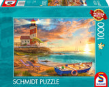 Schmidt Spiele 59765 Zonsondergang in de Lighthouse Bay, puzzel van 1000 stukjes, kleurrijke puzzel Naty Shop Standaard titel