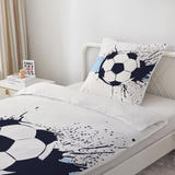 Beddengoed voor jongens, voetbal, microvezel polyester Beddengoed - kinderen Naty Shop