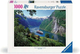 Ravensburger Puzzel 12000475 - Noorse Fjord - Puzzel van 1000 stukjes voor volwassenen en kinderen vanaf 14 jaar, Noorse landschapspuzzel Puzzel Naty Shop Nieuw ontwerp