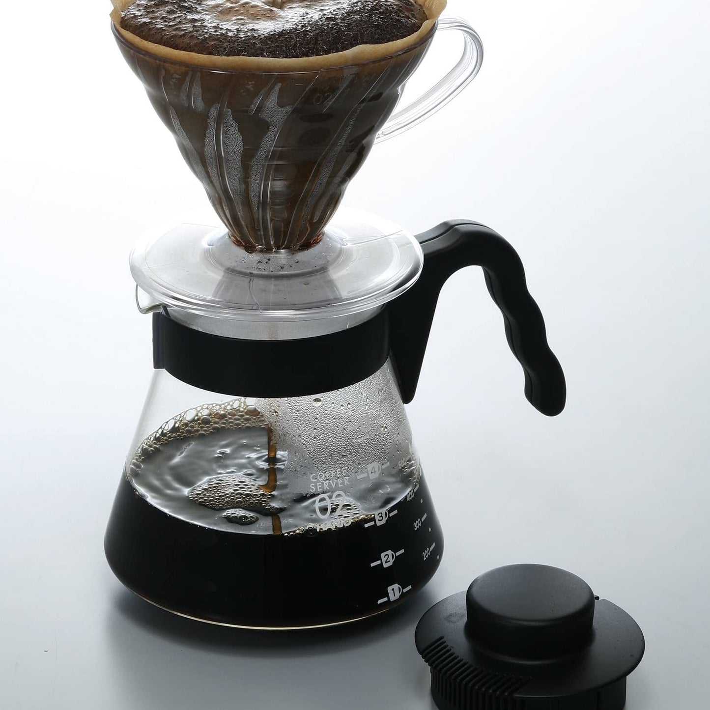 4977642019126 Karaf voor het serveren van koffie V60 700 ml VCS-02B, glas, kleurloos, 17,3 x 14,1 x 13 cm