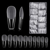 Soorten nagels, 500 stuks kunstmatige acryl valse nageltips met opbergdoos voor nagelsalons en doe-het-zelf nagelkunst voor thuis, 10 maten