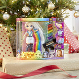Rainbow High Hair Studio - Exclusieve Amaya Raine poppenspeelset met lang haar om te stylen - Inclusief wasbaar haarkrijt, haarborstel en accessoires - Cadeau voor kinderen vanaf 6 jaar