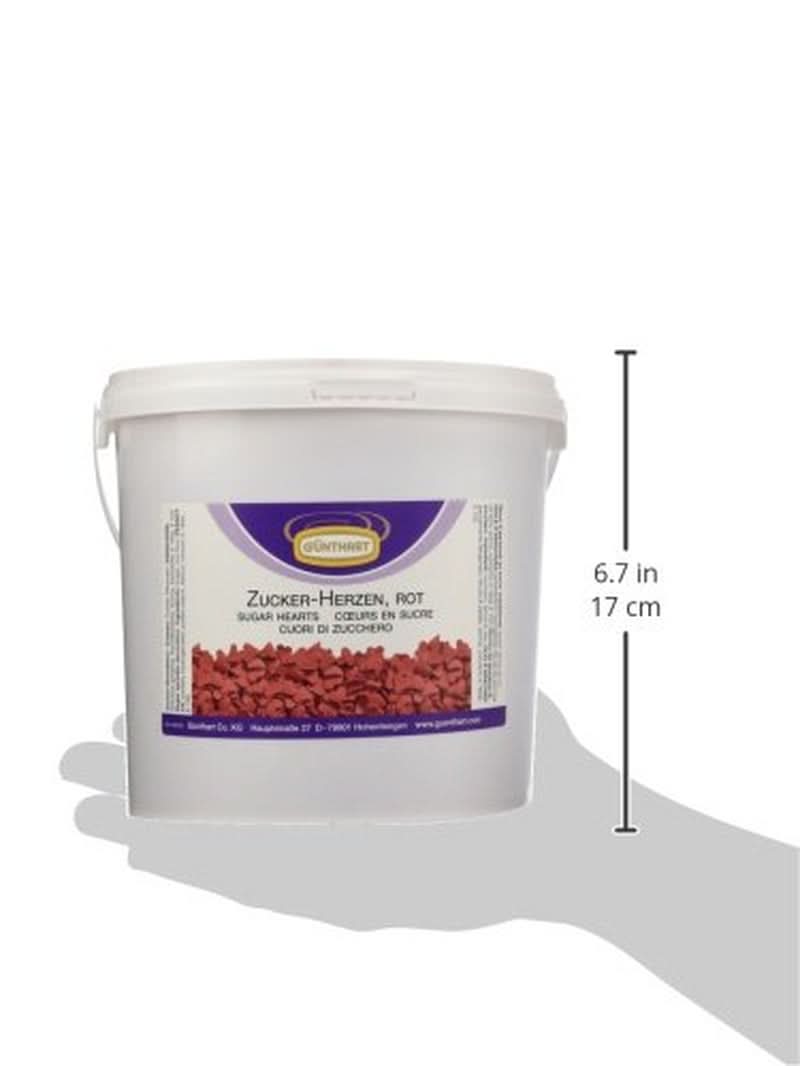 Günthart suikerdecoratie, rode harten, 1,5 kg hagelslag Naty Shop