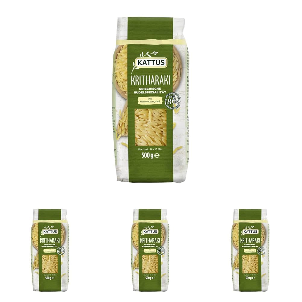 - Kritharaki Nudeln (Reisnudeln/Risoni/Orzo) | Griechische Nudelspezialität uit Hartweizengrieß | 500 g in zak