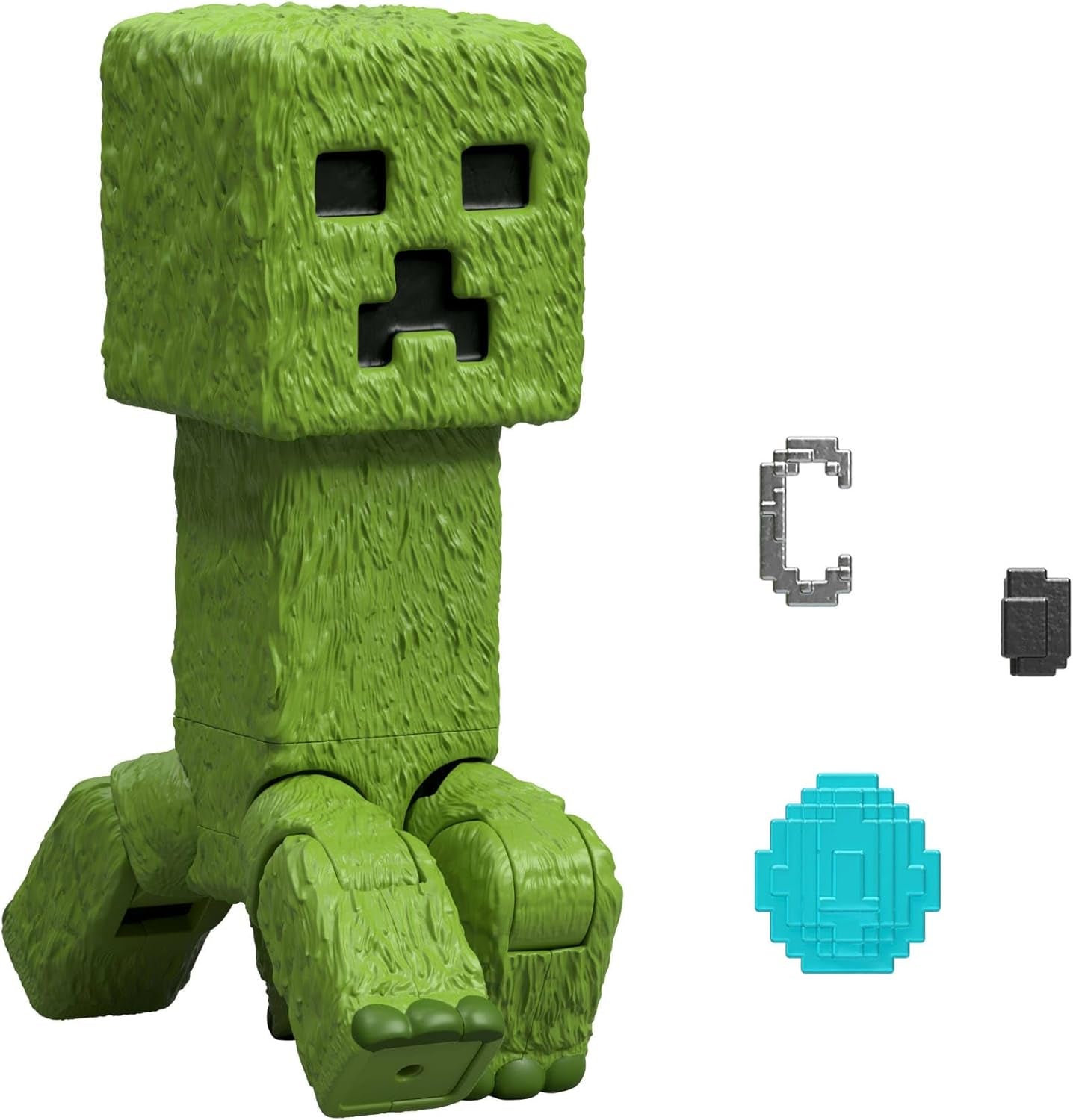 Mattel Minecraft-verhaalset met 4 actiefiguren en 3 accessoires Ontmoetingen in de bovenwereldset Minecraft Op film geïnspireerd verzamelspeelgoed JFR70 Actiefiguren Naty Shop Creeper