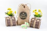 Kaffee Gift für Kaffeeliebhaber - Kaffeesack Jute - Vier Sorten exotischer Kaffee im Jutesack - Weihnachten Geschenkidee - Geschenk voor Kaffeetrinker - Ganze Bohne