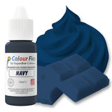 Sugarflair Colourflex op olie gebaseerde voedingskleurstof, marineblauw, sterk geconcentreerde vloeibare voedingskleurstof, voedingskleurstof voor botercrème, chocolade, deeg, fondant, glazuur en meer - 15 ml