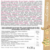 Scrapcooking - Set van 4 kerstchocolade kleurpotloden - bruin, wit, groen en rood - eetbare kleurstof - kleurstof voor schrijven - schrijven en tekenen op desserts, cakes en koekjes - 7060
